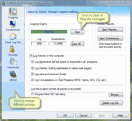 SoftActivity Keylogger screenshot